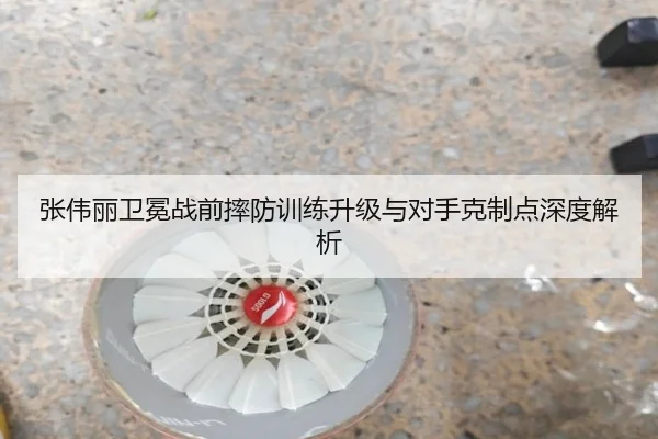 张伟丽卫冕战前摔防训练升级与对手克制点深度解析